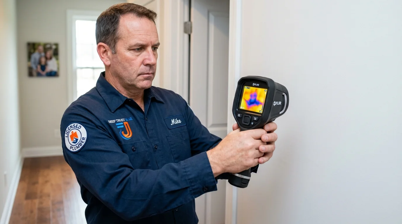 Thermal imaging leak detection by Johns Plumbing LLC in Dunlap